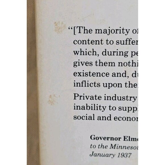 1979 Minnesota Farmer Laborism The 3rd Party Alternative Hardcover Gieske Vtg DJ - Picture 11 of 16